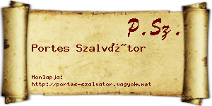 Portes Szalvátor névjegykártya
